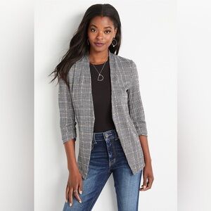 Maurices | Plaid Open-Front Blazer